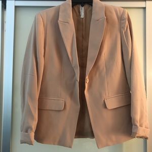Light pink / tan oversized blazer